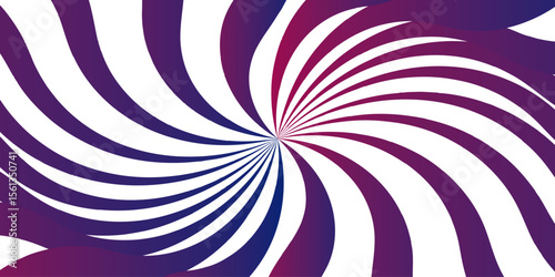 Abstract vivid spiral pattern featuring alternating maroon and white wavy radial lines.Central focal point and spirals outward with fluid, dynamic motion. Flat, vibrant, and suitable for pop-art..