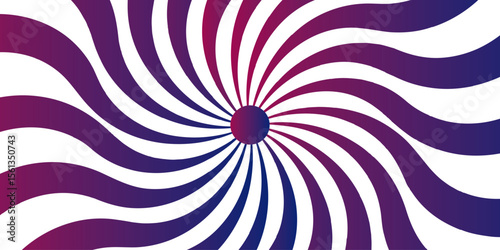 Abstract vivid spiral pattern featuring alternating maroon and white wavy radial lines.Central focal point and spirals outward with fluid, dynamic motion. Flat, vibrant, and suitable for pop-art..