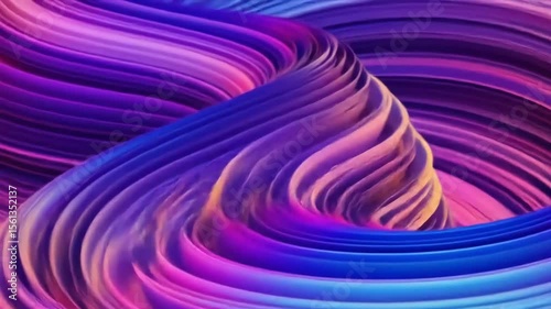 Abstract Swirling Purple and Blue Fluid Texture Background