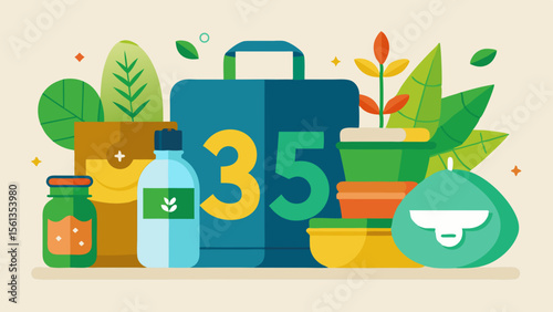 Playful Academic Design: Eco friendly back to school set  reusable bot