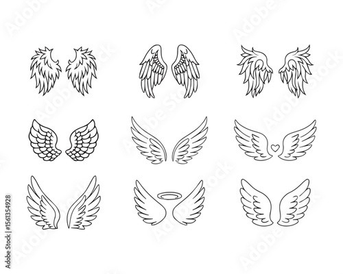 Angel Wing SVG Design
