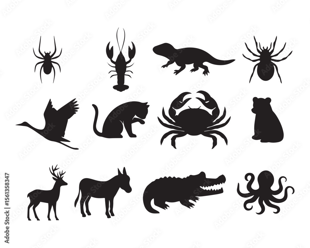 Obraz premium Animal Silhouette SVG