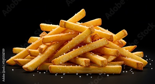 Pile of French Fry with Salt
