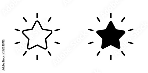 Star icon editable design