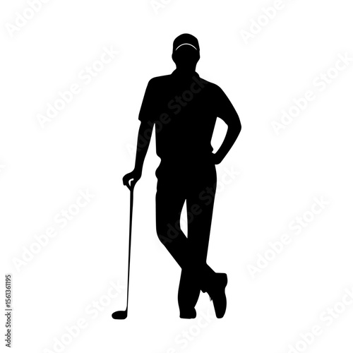 golf player silhouette