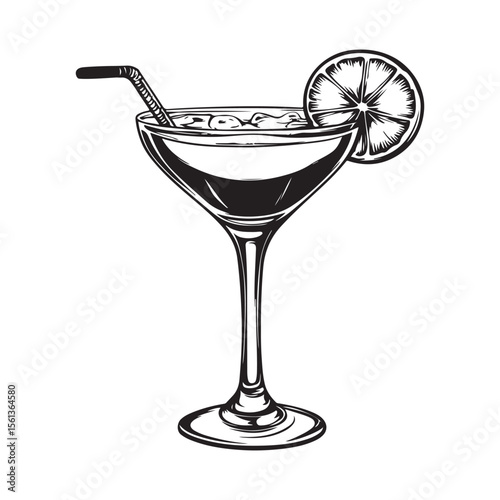 Enjoying Margarita Drinks Classic And Creative Twists Image Vector Isolated on white background.