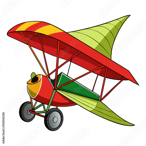 vector illustration of an umbrella with leaves
