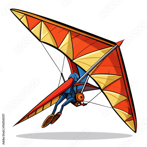 vector illustration of a kite in the sky