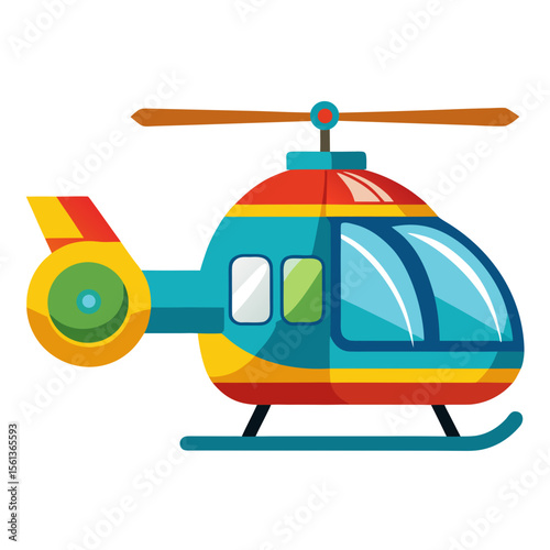 vector illustration of a helicopter