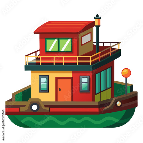 illustration of a cartoon house