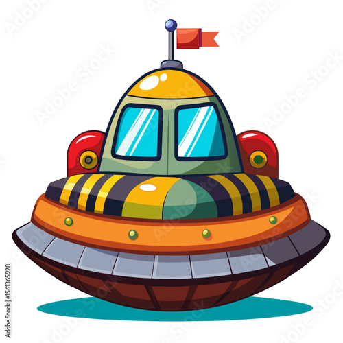 vector illustration of a cartoon car