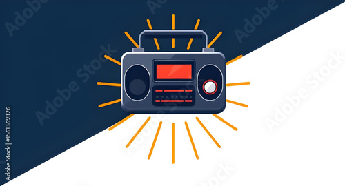 radio illustration, old-fashioned radio, vintage radio, FM radio icon, AM radio icon, radio device, radio graphic, retro radio, radio clipart, radio design, radio symbol, radio isolated, radio drawing