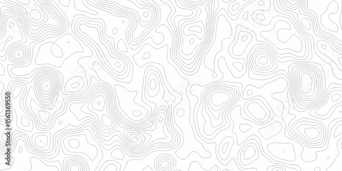 Modern location discovery vector topography map design White background with topographic world grid wave Topographic map geographic line texture.	