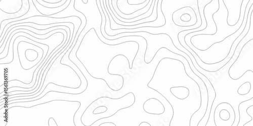 Modern location discovery vector topography map design White background with topographic world grid wave Topographic map geographic line texture.	