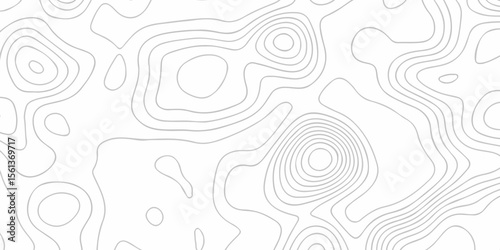 Modern location discovery vector topography map design White background with topographic world grid wave Topographic map geographic line texture.	
