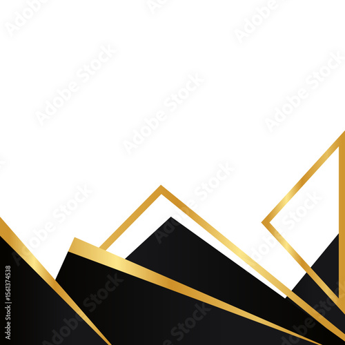 Luxury Geometric Footer