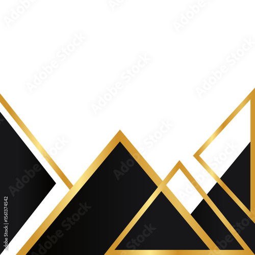 Luxury Geometric Footer