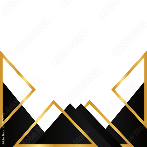 Luxury Geometric Footer