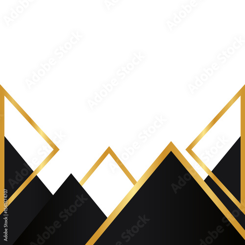 Luxury Geometric Footer
