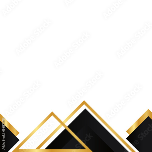 Luxury Geometric Footer