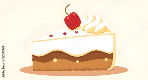piece of cake illustration, cake slice vector, dessert slice drawing, yummy cake clipart, sweet pastry illustration, cake piece graphic, bakery dessert art, layered cake slice, creamy cake drawing, ch