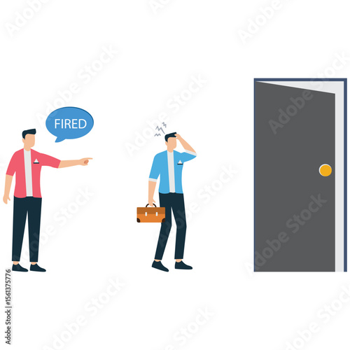 Boss Firing Employee in Workplace Conflict