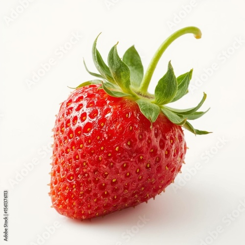  perfectly red and delicious -a fresh strawberry.