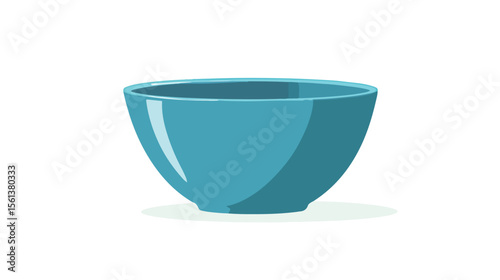 Cereal Bowl Icon on White Background Vector Illustration