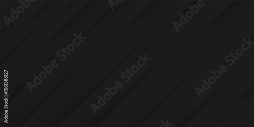Elegant dark diagonal line background – Modern black background with subtle diagonal stripes and soft shadows
