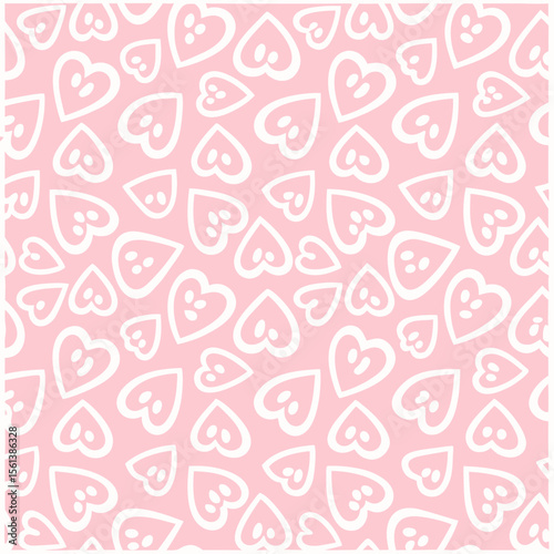 Seamless heart pattern background for love and valentine designs