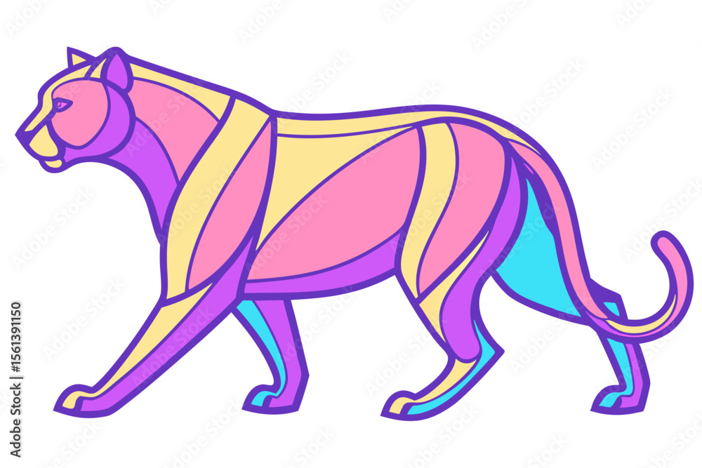 Fototapeta premium vector illustration of a wolf