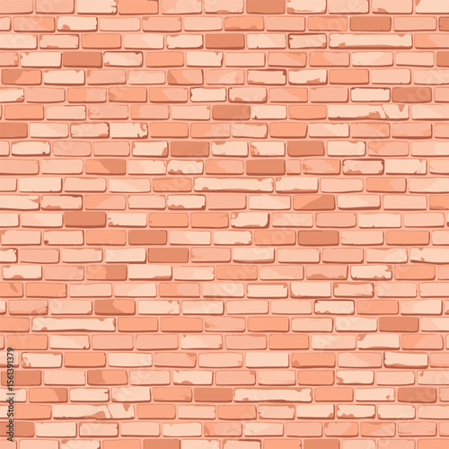 Brick wall texture, masonry background, vintage urban surface, grunge brickwork pattern, exterior facade illustration