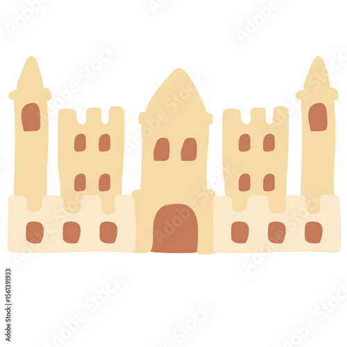 Flat Sand Castle