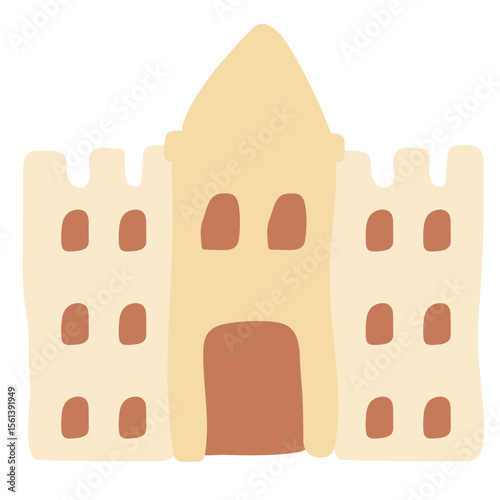 Flat Sand Castle