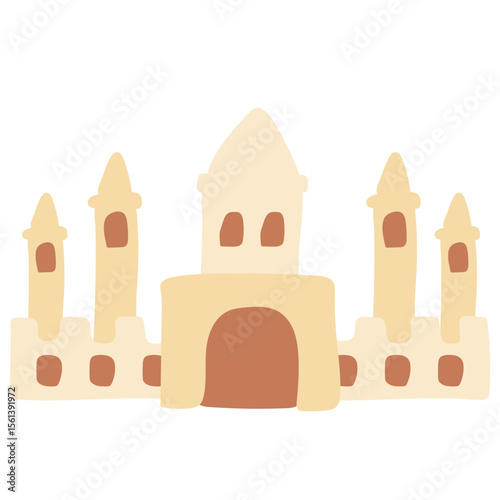 Flat Sand Castle