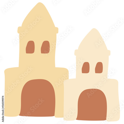 Flat Sand Castle