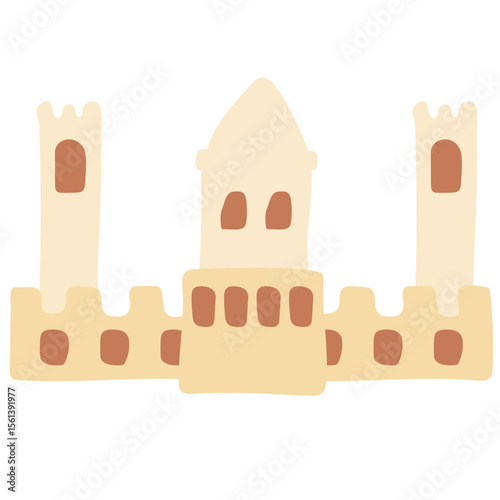 Flat Sand Castle
