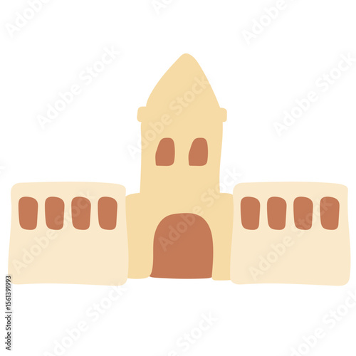 Flat Sand Castle