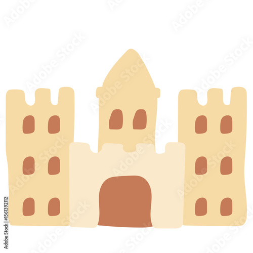 Flat Sand Castle