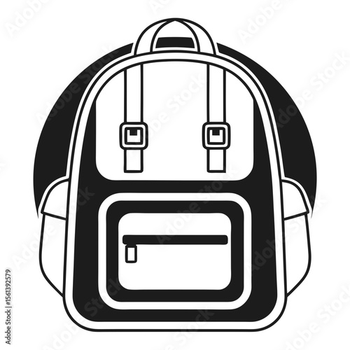vector illustration of a bag