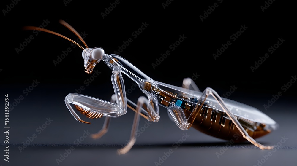 custom made wallpaper toronto digitalFierce praying mantis insect in a powerful stance