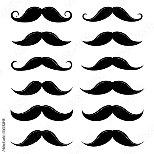 mustache seamless pattern