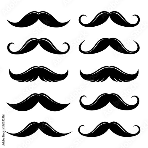 mustache seamless pattern