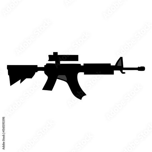 assault rifle vector illustration