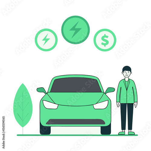 man driving car