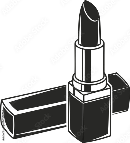 lipstick on white background