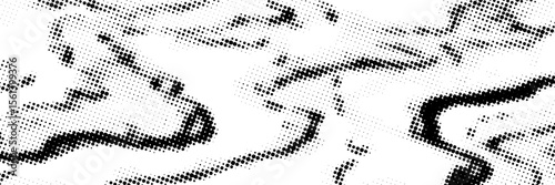 Halftone gradient. Dotted gradient, smooth dots spraying and halftones dot background seamless horizontal geometric pattern vector template set