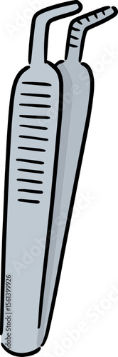 Illustration of forceps
