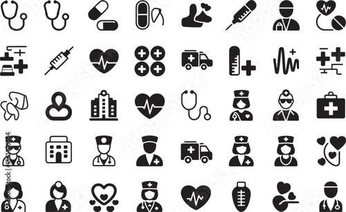 Medical Icons Healthcare Symbols and Illustrations for Websites and Apps