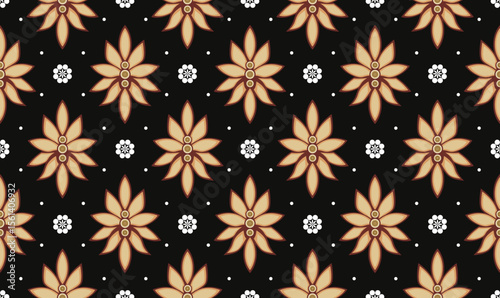 indonesian batik truntum aesthetic traditional folk floral tribal solo java pattern ethnic ornament art wallpaper background suitable for textile print